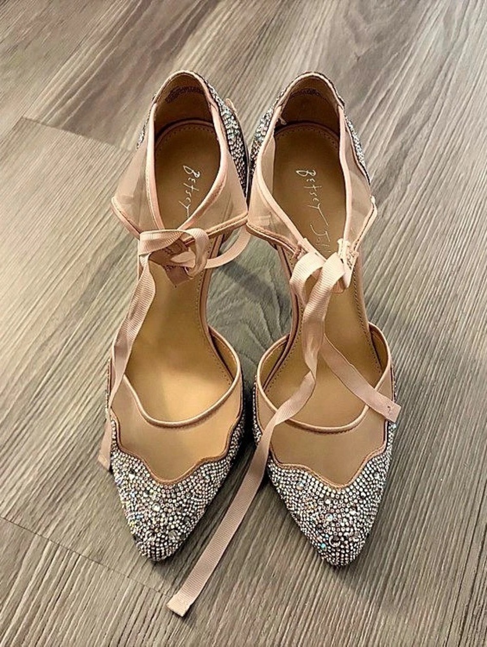 Betsey Johnson Sage High Heel Sandal Embellished Heels US 8